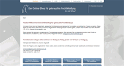 Desktop Screenshot of gebrauchte-fechtkleidung.de