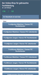 Mobile Screenshot of gebrauchte-fechtkleidung.de